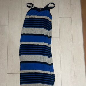 Red 23 Striped Maxi Dress